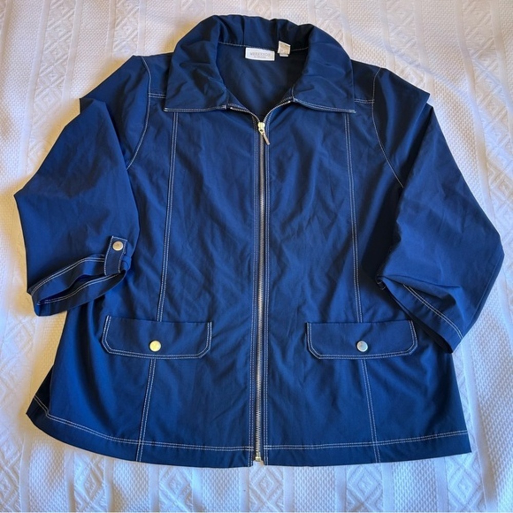 Chico’s Weekends Lightweight Full Zip Windbreaker… - image 4